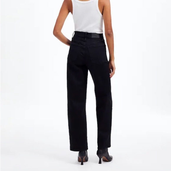 Madewell The Perfect Vintage Wide-Leg Jean in Rinse Black - Picture 5 of 7